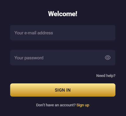 RollXO casino login page