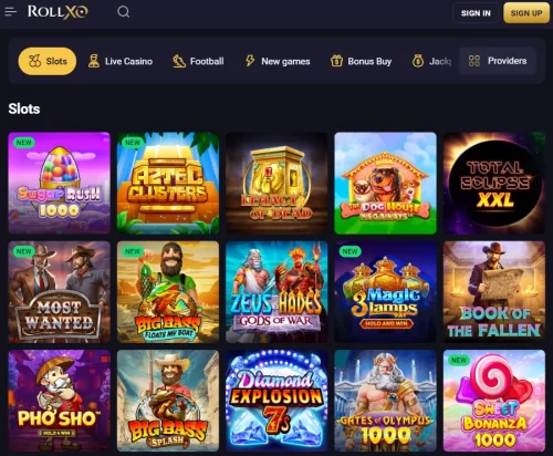 Page of RollXO Slots